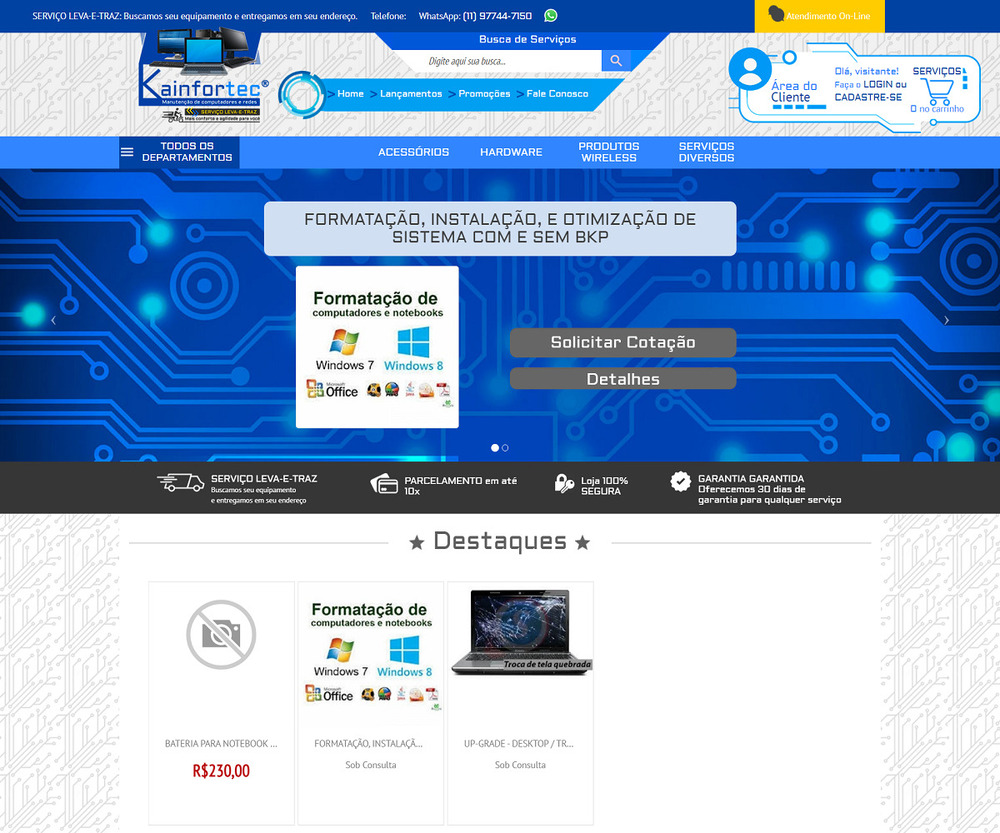 Design de Loja Virtual - Agora  GRTIS - Lojas Virtuais BR