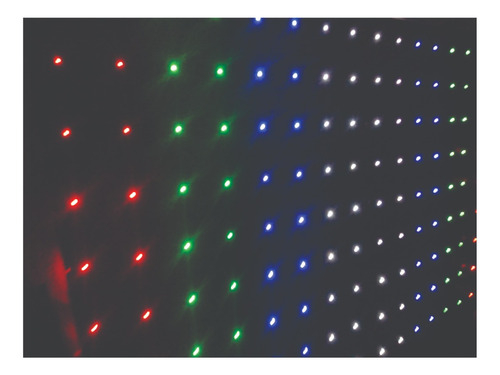 Cortina de Led -3,0 x 2,5m - Lateral RITMICO com SENSOR DE AUDIO