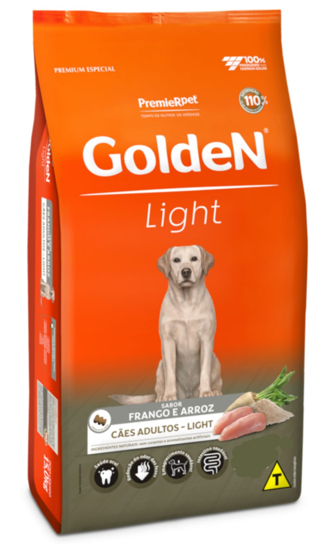 GoldeN Formula C�es Adultos Frango e Arroz Light 15kg