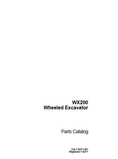 Catlogo de peas Case WX200Wheeled Excavator PDF em Ingls?cache=20250717112030