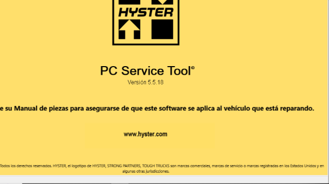 Software de Programa��o Diagn�stica para  Hyster PC Service Tool,  5.5 2025?cache=20251221134317