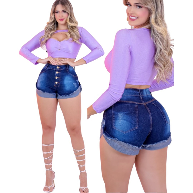 Short Jeans Feminino Modela e Valoriza SKU 2907