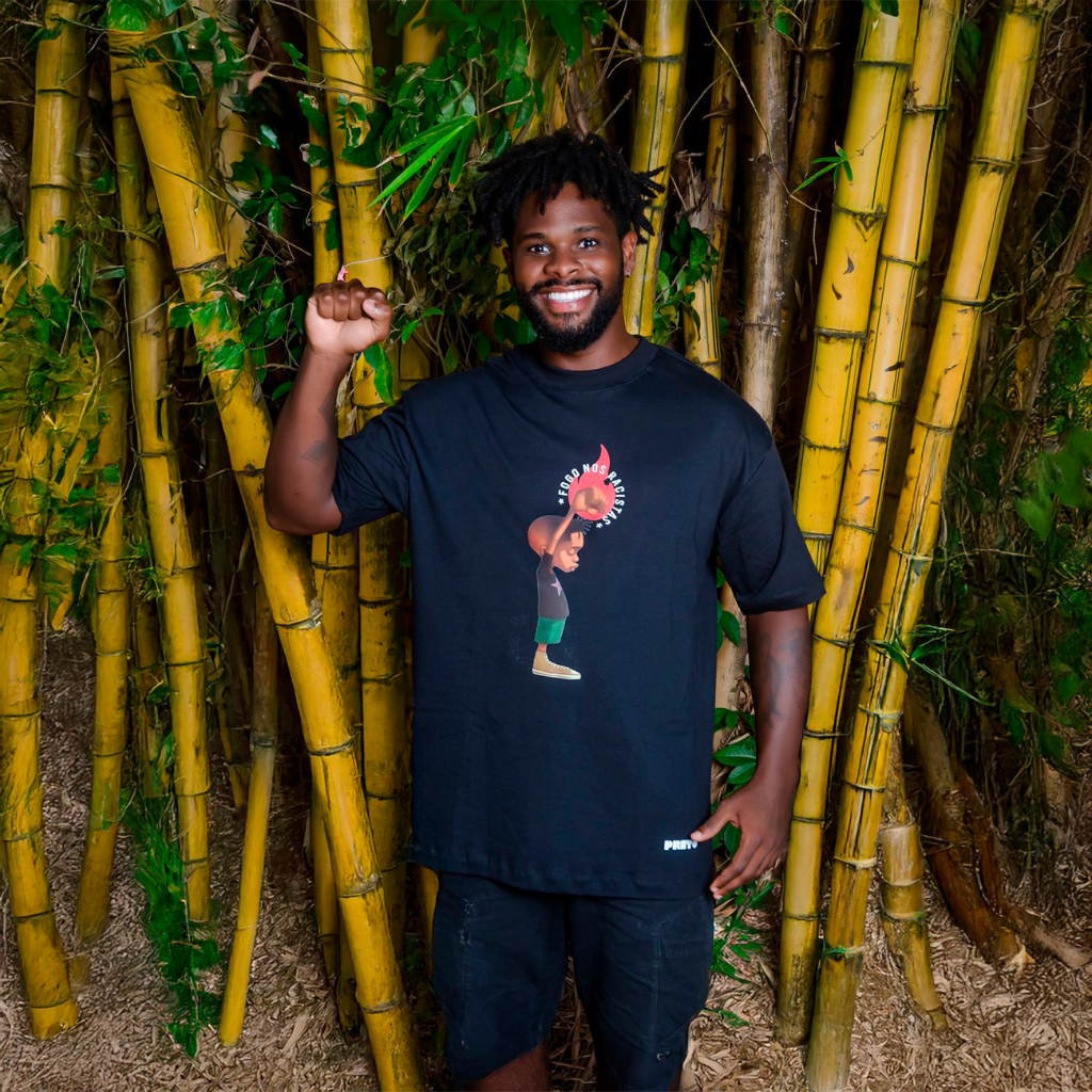 Camisa Oversized -- Fogo nos Racistas 
