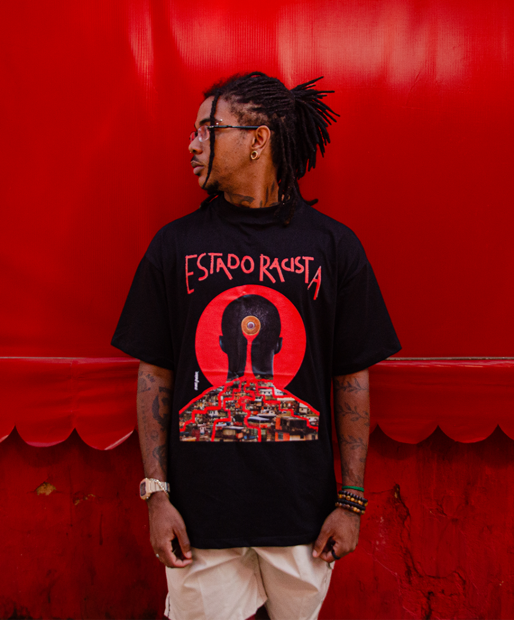 01 Camisa Oversized - Estado Racista