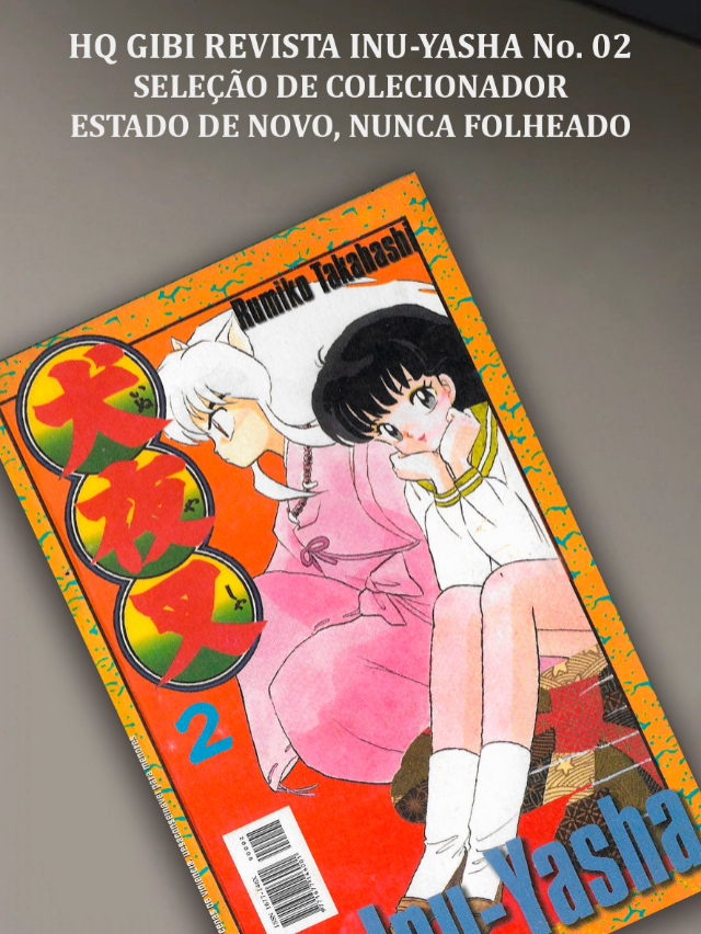 Hq Gibi Quadrinho Revista Mang Inu-Yasha Vol. 02 Rumiko Takahashi JBC, Edio Brasileira 1 tiragem) Gibis 