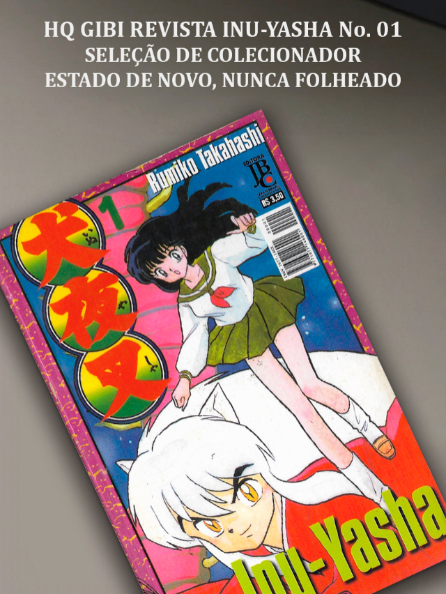 Hq Gibi Quadrinho Revista Mang Inu-Yasha Vol. 01 Rumiko Takahashi JBC, Edio Brasileira 1 tiragem)