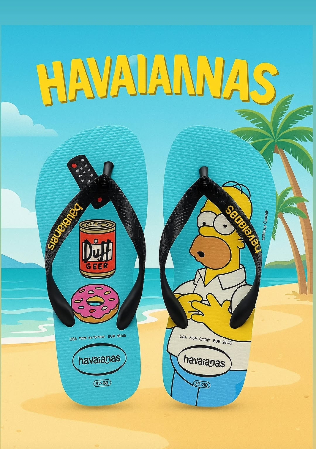 Sandlias Havaianas Simpsons 