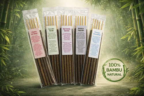 Kit Incensos Sublime 100% Bambu