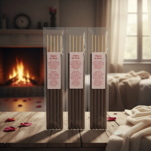 Incensos Sublime 100% Bambu - Chama Do Amor - 5 Varetas