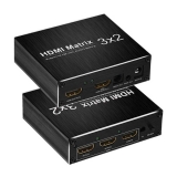Chaveador e Distribuidor HDMI Matrix Switch 3x2 4k 2k -DK3X2