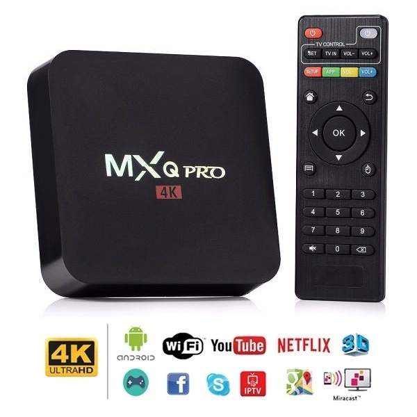 Conversor TV Box Smart 4k Wifi + Android 9.0- MXQ PRO-4K