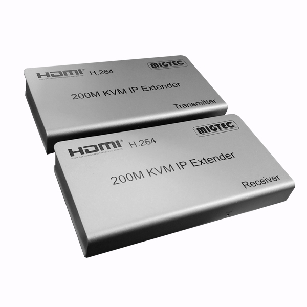 Extensor HDMI 120 à 200mt KVM com extensor IP-HDES200-KVM