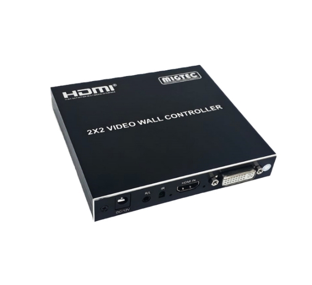 Controlador de Vídeo Wall 2x2 4K2K HDMI/DVI - HDVW2X2P