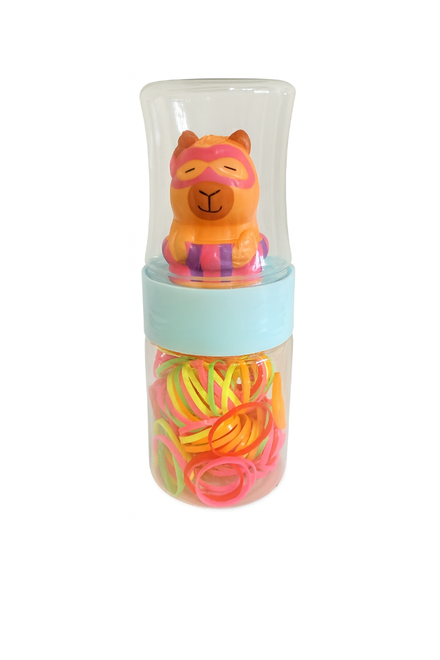 Elstico de cabelo + Capivara Fofo Squishy 