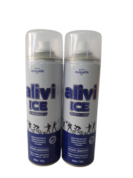 GELO SPRAY ALIVI ICE 280ML KIT COM 2 FRASCOS