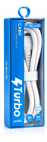 Cabo Tipo-C Para Tipo-C 5A It-Blue Le-873CC 1 Metro Grosso