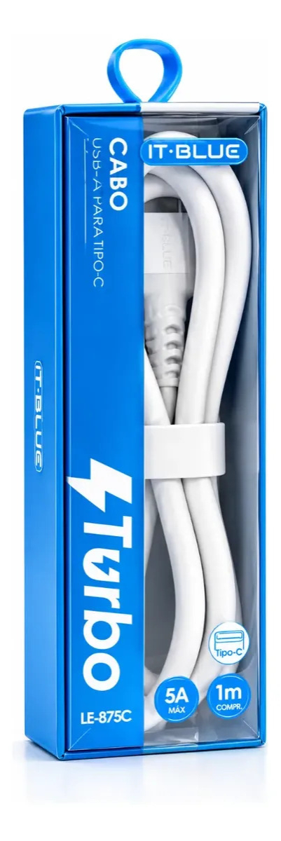 Cabo Tipo-C Para Tipo-C 5A It-Blue Le-873CC 1 Metro Grosso