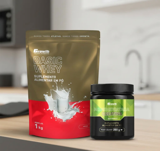 KIT WHEY PROTEIN E CREATINA