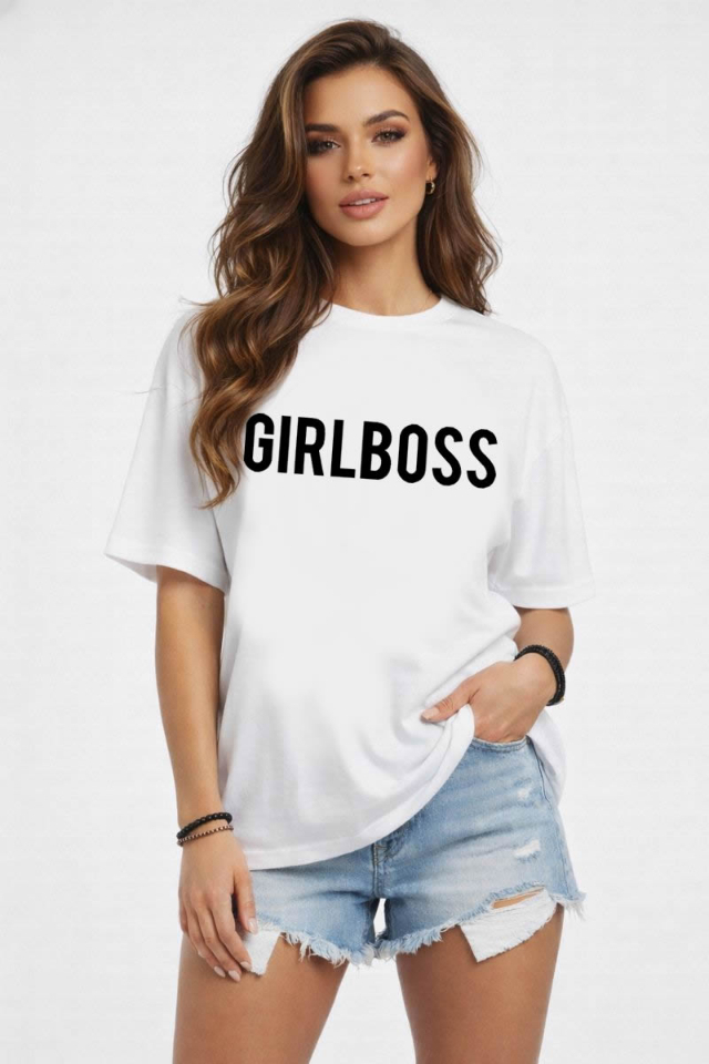 CAMISETA BRANCA GIRLBOSS