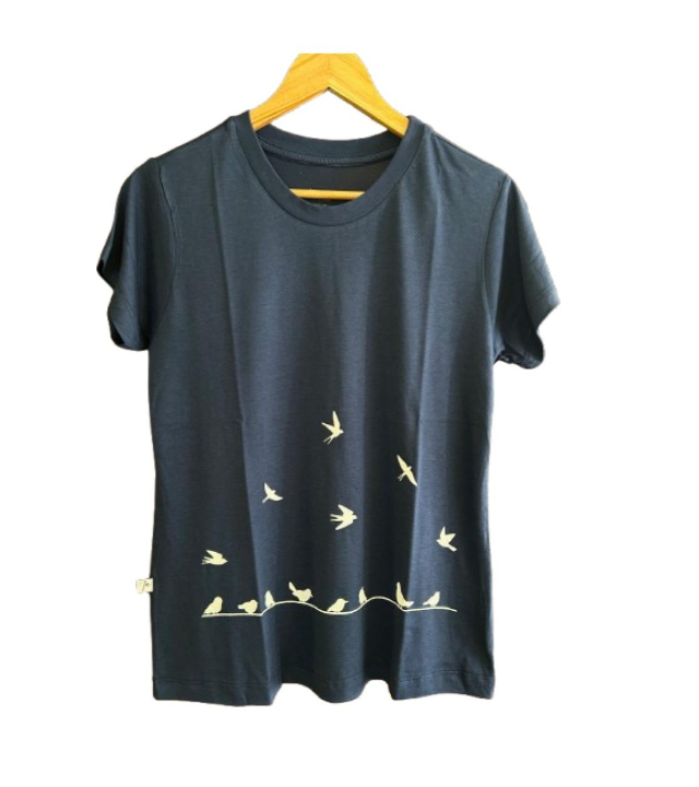 Camiseta de Viscose de Bambu