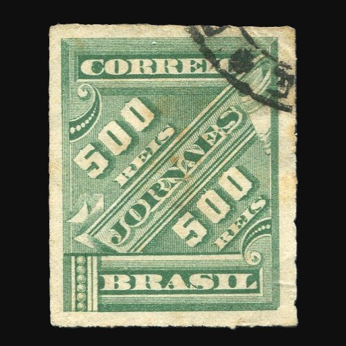 J16 U - JORNAIS NOVAS CORES, 500 R�IS - 1889