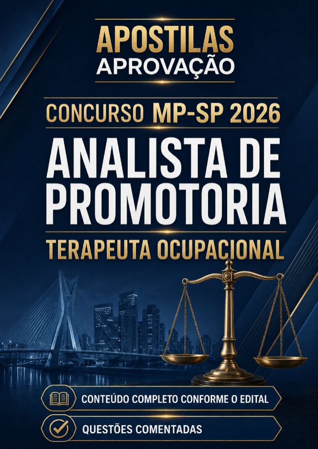 Apostila MP SP 2026 - Terapeuta Ocupacional