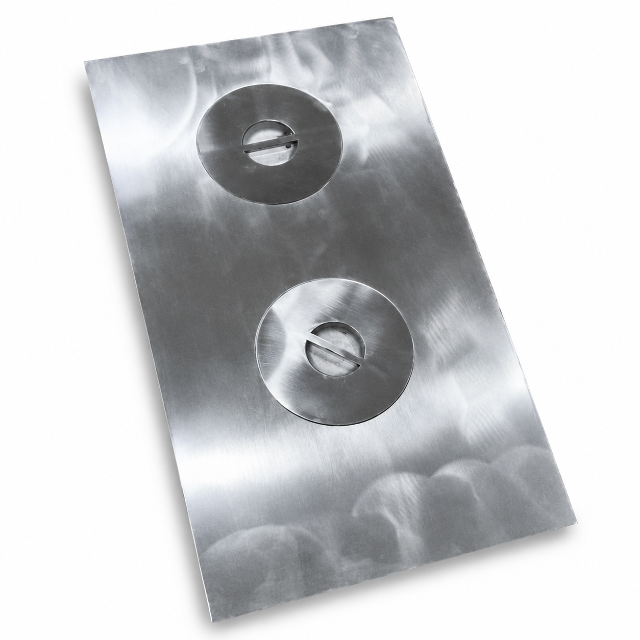 CHAPA FOGÃO A LENHA ALUMINIO FUNDIDO 45X65 CM 