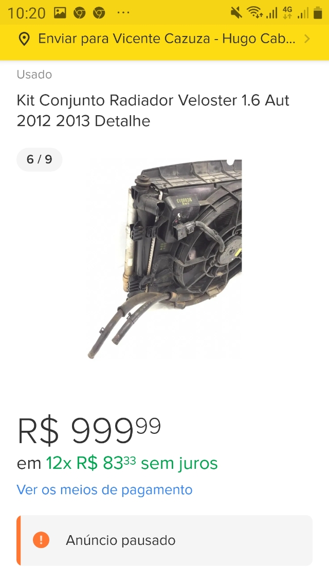 Radiador do veloster 1.6 autom�tico ?cache=