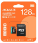 Carto de memria micro SD 128GB Adata - Classe 10 - micro SDXC UHSAUSDX128GUICL10A1-RA1