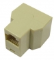 Adaptador Duplicador RJ45 - 1 Fmea X 2 Fmeas 