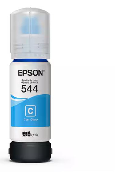 Tinta Epson para Ecotank Ciano - azul - T544 - T54422-BR | L3150 L3110 L5190 L3250 L3210 5190 3150 3110 | Original 65ml?cache=20260227105419