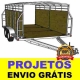 Projeto Carretinha Reboque Fechada Trucada - Frete Gratis
