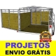 Projeto Carretinha Reboque Fechada Trucada - Frete Gratis
