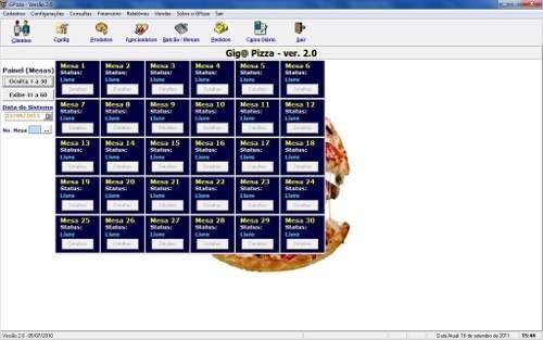 Restaurante de Pizza, Software