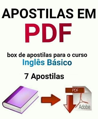 Apostilas Curso Inglês Básico Iniciante Por R600