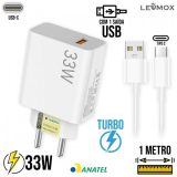 Carregador Turbo 33w Usb C Le 407c