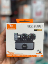 Microfone de Lapela Duplo Tipo C C�d Mk 19