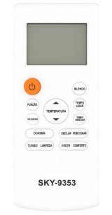 Controle de Ar condicionado C�d Sky 9353
