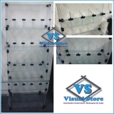 EXPOSITOR PAREDE EM VIDRO PARA MIUDEZAS 0,50 X1,30X0,30