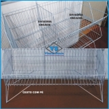 CONJUNTO COM 3 CESTOS REFORADOS EMPILHVEIS 60CM + 2 DIVISRIAS MVEIS.