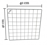 **TELA ARAMADA 40X40 PACOTE COM 25 PEAS *BRANCO OU PRETO*