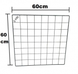 **TELA ARAMADA 60X60 PACOTE COM 10 PEAS *BRANCO OU PRETO*