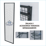 QUADRO ARAMADO EXPOSITOR TELADO 1,98 mts X 0,58 cm BRANCO PRETO BRILHANTE OU PRETO FOSCO