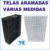 TELA ARAMADA 80X100 PACOTE COM 50 PEAS BRANCO OU PRETO