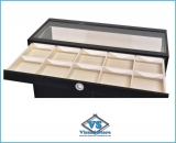 Balco Atendimento Vitrine em MDF Modelo com gaveta *Com 10 Divisrias 1,0 Mt Comp X 1,10 mts Altura Cor Branco REF ( ATD-G10)
