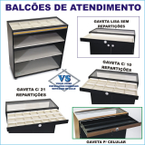 Balces de atendimento em MDF Visual Store