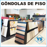 GNDOLA DE PISO REF E PAREDE PISOS E REVESTIMENTOS 1,92 X 0,96 C/ 4 SUPORTES MDULO CONTINUAO