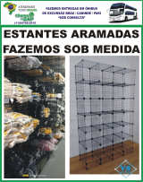 Estantes Aramadas , Prateleiras Aramadas , Modulados de Tela Aramada 30x30 40x40 Fazemos sob medida