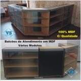 BALCÕES DE ATENDIMENTO EM MDF QUALIDADE SUPERIOR VÁRIOS MODELOS 