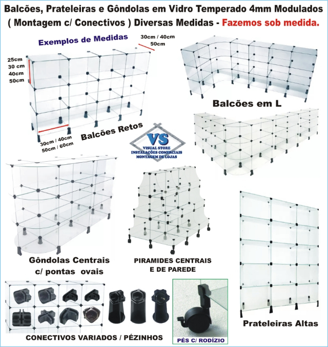 BALCES , GNDOLAS CENTRAIS , PIRAMIDES , PRATELEIRAS ALTAS 